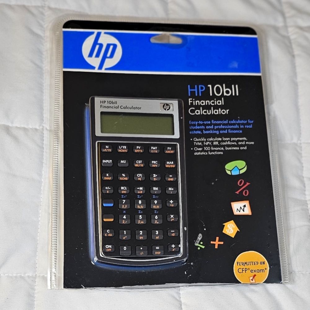 NEW OPEN PKG HP 10bll Financial Calculator